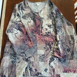 Christopher & Banks size 1X floral top